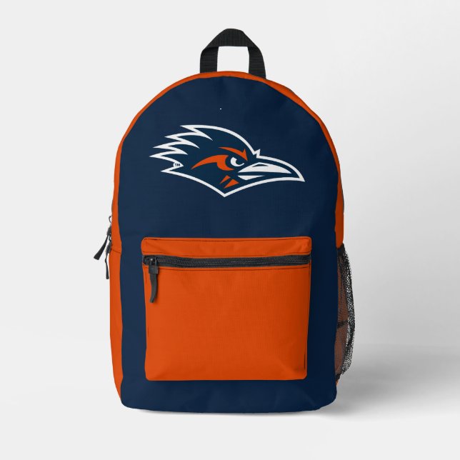 UTSA Roadrunners Logo Printed Backpack (Front)