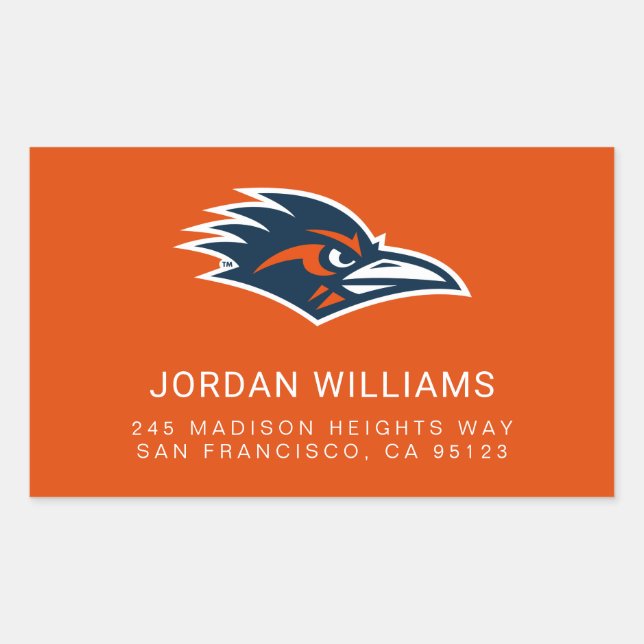 UTSA Roadrunners Logo Rectangular Sticker (Front)