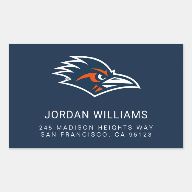 UTSA Roadrunners Logo Rectangular Sticker (Front)