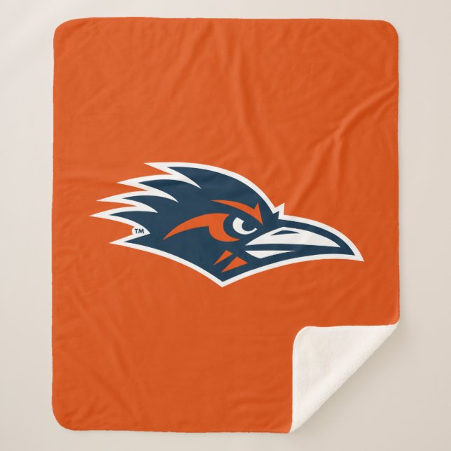 UTSA Roadrunners Logo Sherpa Blanket (Front)