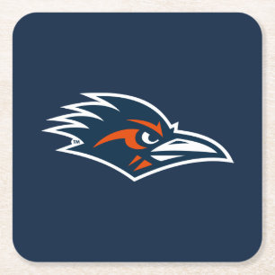 UTSA Roadrunners Logo Square Paper Coaster