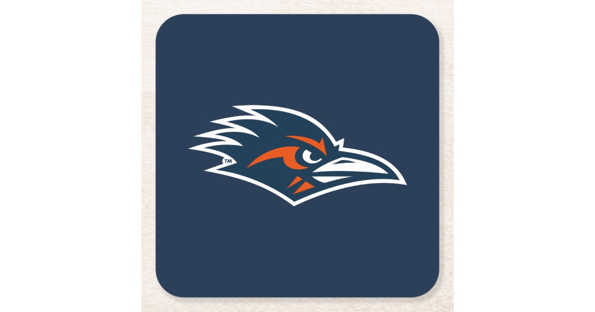 UTSA Roadrunners Logo Square Paper Coaster | Zazzle
