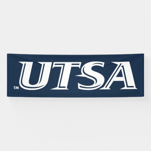 UTSA White Logo Banner
