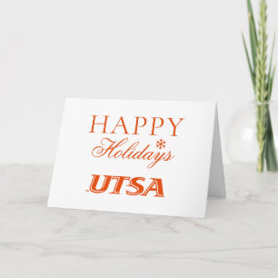 UTSA Wordmark Holiday Design Card