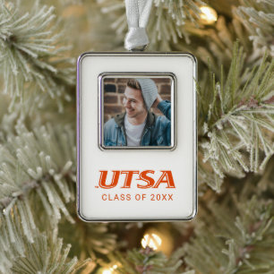 UTSA Wordmark Holiday Design Christmas Ornament