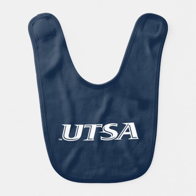 UTSA Wordmark Logo Baby Bib (Front)