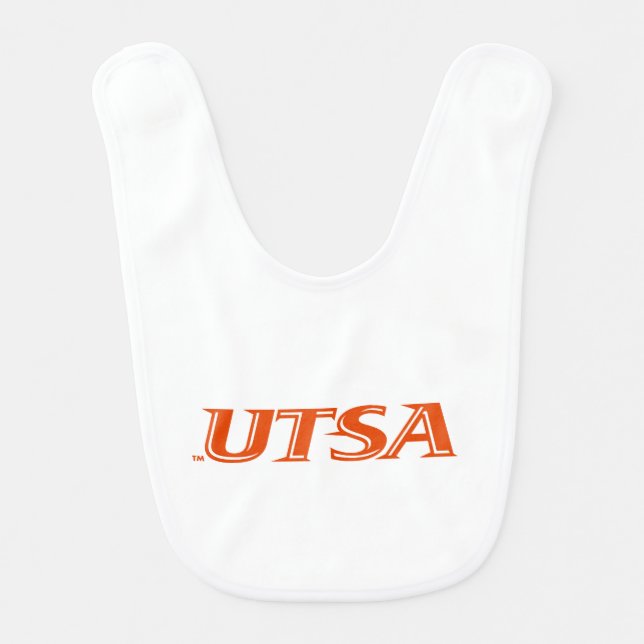 UTSA Wordmark Logo Baby Bib (Front)