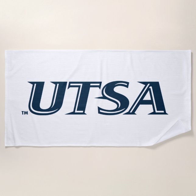 UTSA Wordmark Logo Beach Towel (Front)