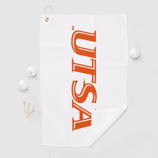 UTSA Wordmark Logo Golf Towel (InSitu)