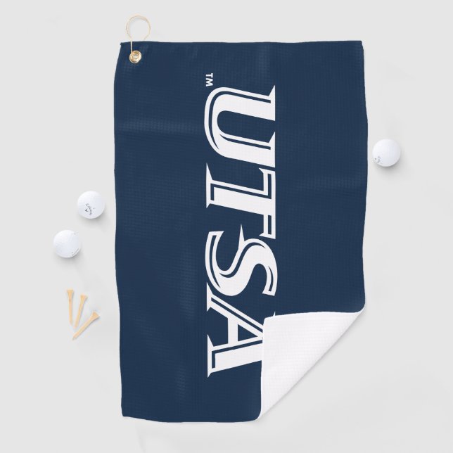 UTSA Wordmark Logo Golf Towel (InSitu)