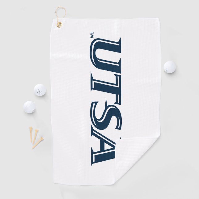 UTSA Wordmark Logo Golf Towel (InSitu)