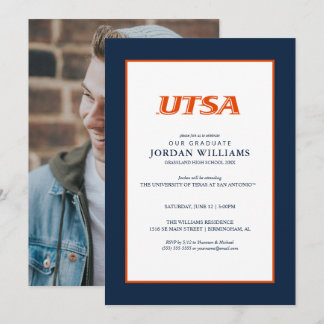 UTSA Wordmark Logo Graduation Announcement