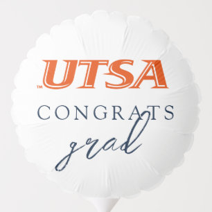 UTSA Wordmark Logo Graduation Balloon