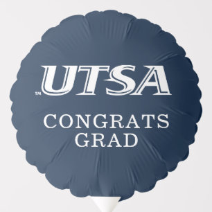 UTSA Wordmark Logo Graduation Balloon