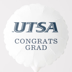 UTSA Wordmark Logo Graduation Balloon