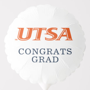 UTSA Wordmark Logo Graduation Balloon
