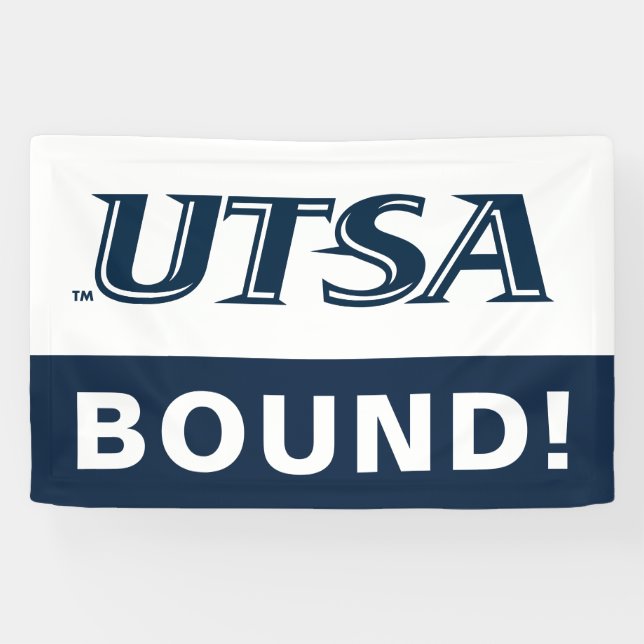 UTSA Wordmark Logo Graduation Banner (Horizontal)