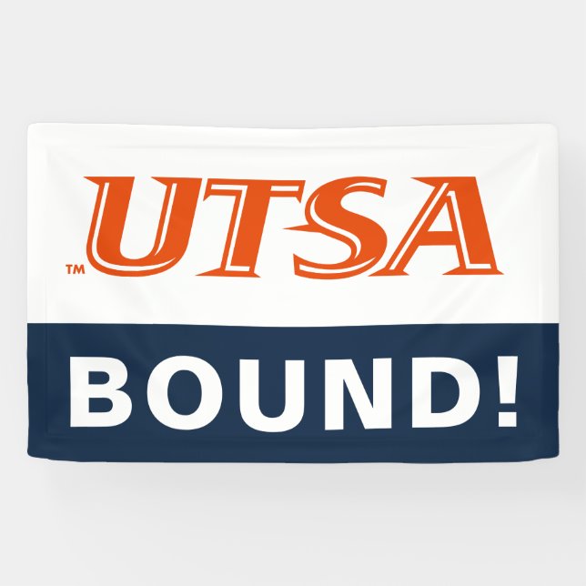 UTSA Wordmark Logo Graduation Banner (Horizontal)