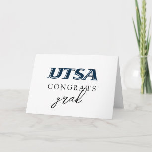 UTSA Wordmark Logo Graduation Card