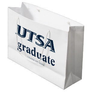 UTSA Wordmark Logo Graduation Large Gift Bag