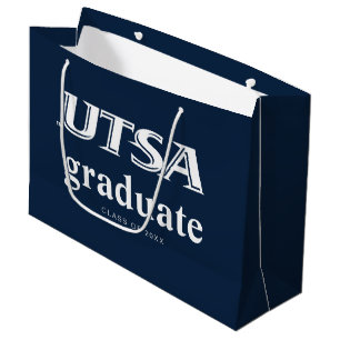 UTSA Wordmark Logo Graduation Large Gift Bag