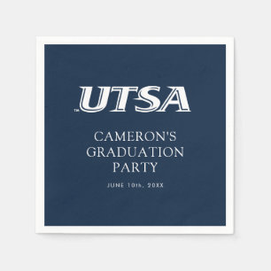 UTSA Wordmark Logo Graduation Napkins