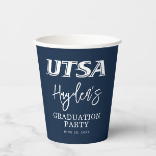 UTSA Wordmark Logo Graduation Paper Cups