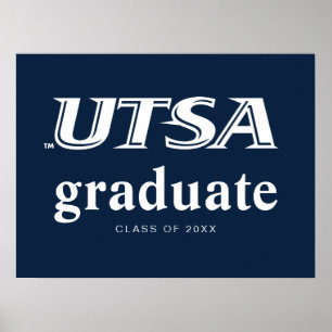 UTSA Wordmark Logo Graduation Poster