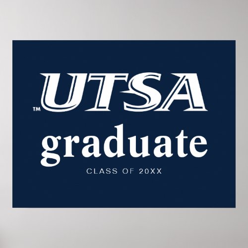 UTSA Wordmark Logo Graduation