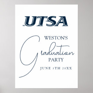 UTSA Wordmark Logo Graduation Poster