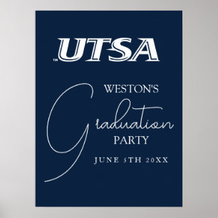 UTSA Wordmark Logo Graduation Poster