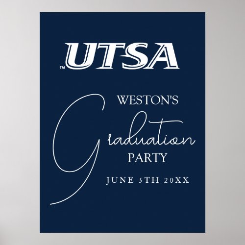 UTSA Wordmark Logo Graduation