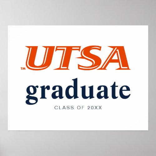UTSA Wordmark Logo Graduation