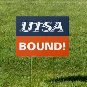 UTSA Wordmark Logo Graduation Sign