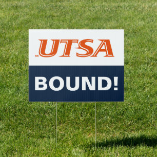 UTSA Wordmark Logo Graduation Sign