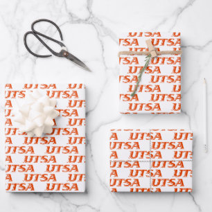 UTSA Wordmark Logo Wrapping Paper Sheets