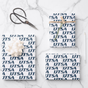UTSA Wordmark Logo Wrapping Paper Sheets