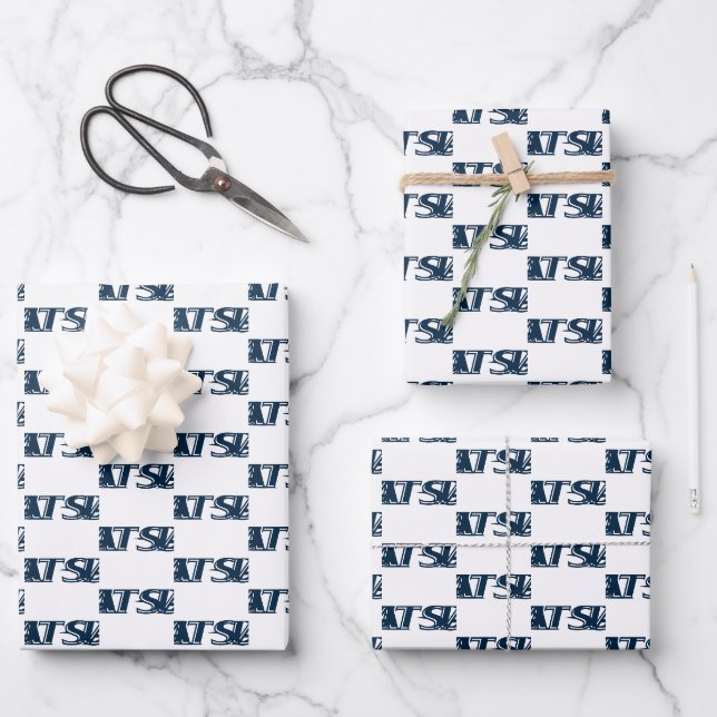 UTSA Wordmark Logo Wrapping Paper Sheets (Front)