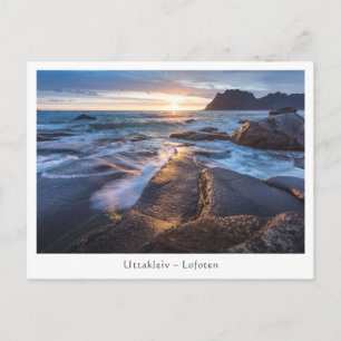 Uttakleiv Lofoten Norway Postcard