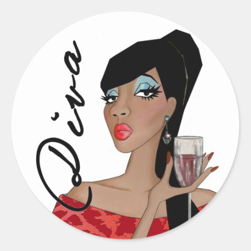 Utterly Fabulous Diva stickers