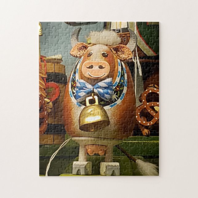 Utterly Happy Cow Puzzle, 11" x 14", 252 pieces Jigsaw Puzzle (Vertical)