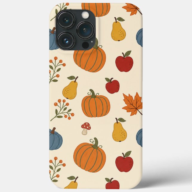 utumn Harvest Pumpkins Fruit Pattern Case (Back)