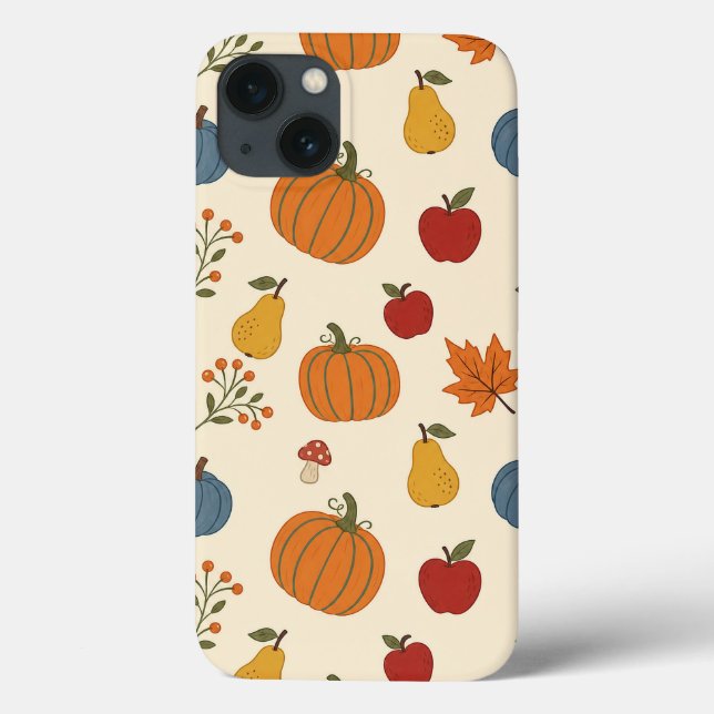 utumn Harvest Pumpkins Fruit Pattern Case (Back)