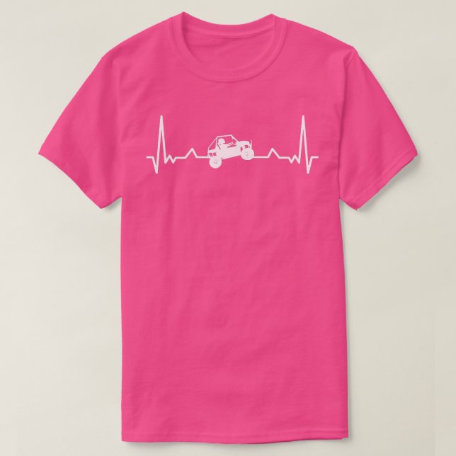 UTV Heartbeat SxS SideBySide UTV T-Shirt (Design Front)
