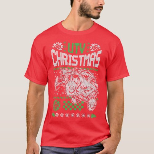 UTV Ugly Christmas SxS RzR T_Shirt