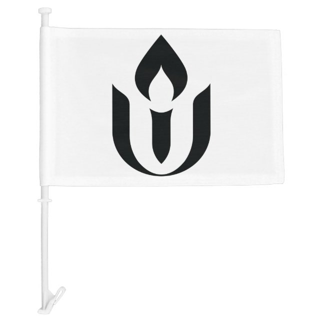 UU Black Chalice Car Flag (Front)