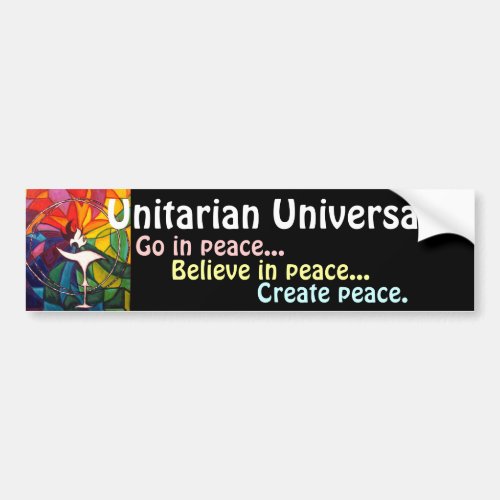 UU Chalice Bumper Sticker Unitarian Universalist