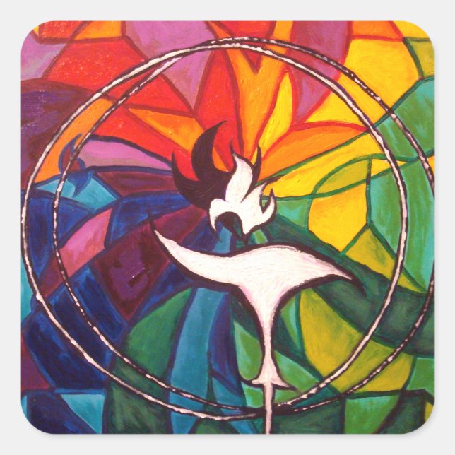 UU Chalice Small Sticker Unitarian Universalist (Front)