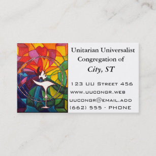 UU Flaming Chalice Customizable Business Cards
