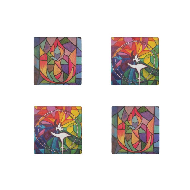 UU Flaming Chalice Original Art Magnets (Front)
